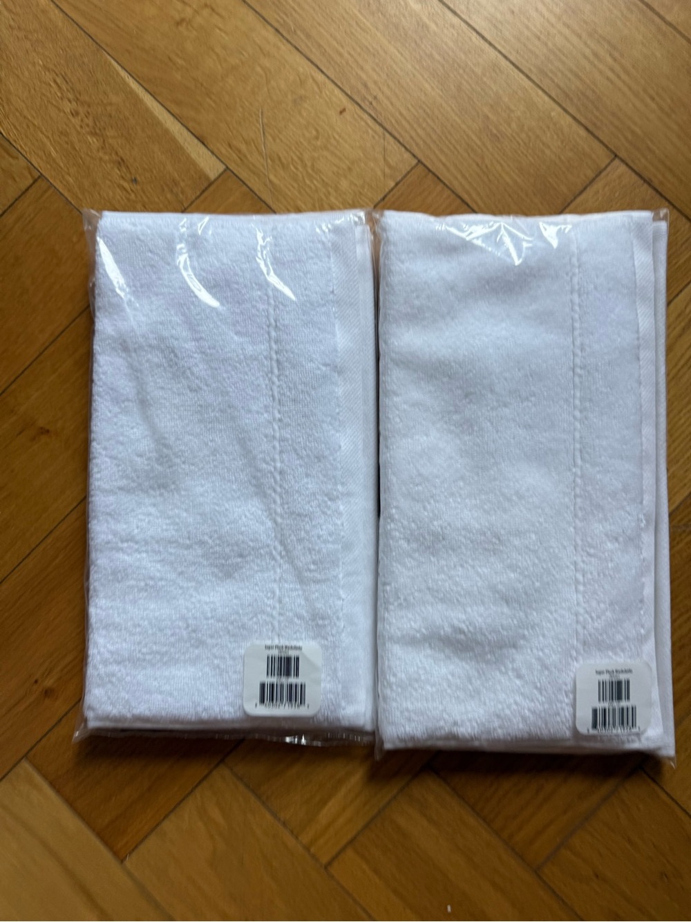 Brookline White Cotton Terry Wash Cloths